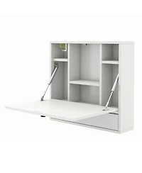 Sugift Wall-Mount Floating Desk Foldable Space-Saving Laptop Workstation