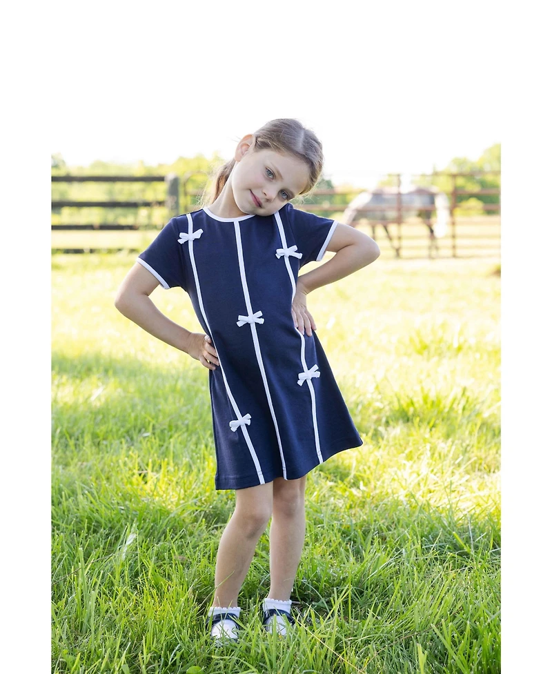 Florence Eiseman Toddler Girls (2T-4T ) Knit Dress with Bows