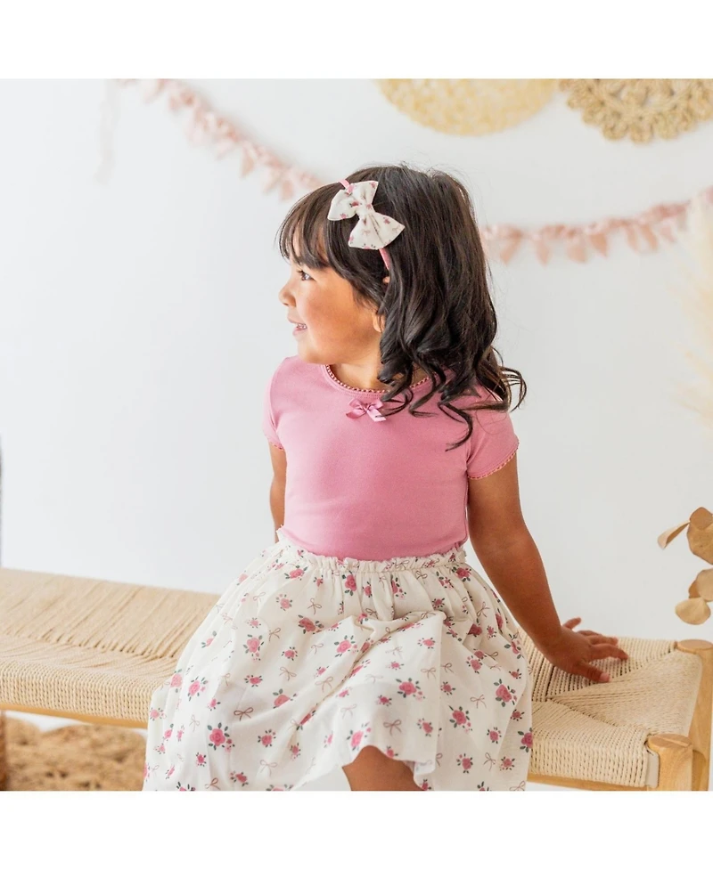 Sweet Wink Girl's (5-8) Coquette Short Sleeve Tutu Dress