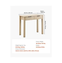 Slickblue Modern Kids Writing Desk with Drawer for Home Office