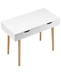 Slickblue Wooden Kids Desk with Drawer for Study and Writing Activities