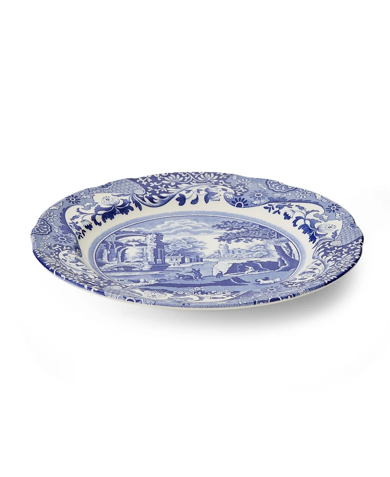 Spode Blue Italian Dinner Plates, Set of 8