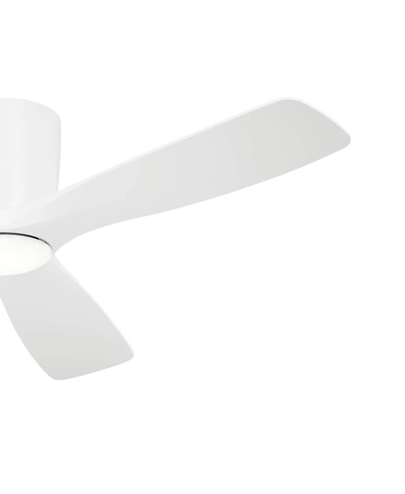 54" Kichler Volos Matte White Led Hugger Ceiling Fan