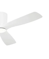 54" Kichler Volos Matte White Led Hugger Ceiling Fan