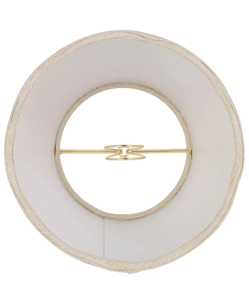 Springcrest Mylie Off-White Scallop Empire Lamp Shade 4x6x5.5 (Clip-On)
