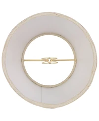 Springcrest Mylie Off-White Scallop Empire Lamp Shade 4x6x5.5 (Clip-On)