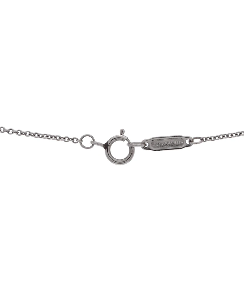 Pre-Owned Tiffany & Co Heart 3 Diamond Pendant Necklace