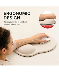Lofree Gel Wrist Rest Ergonomic Non-Slip Mouse Pad for Wired, Wireless, Optical & Mechanical Mice