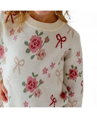 Sweet Wink Baby Girls Coquette Rose Sweater