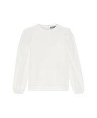 Mint Velvet Women's Broderie Lace Long-Sleeve Sweatshirt