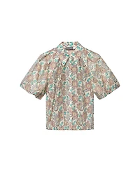Mint Velvet Women's Floral-Print Puff-Sleeve Shirt