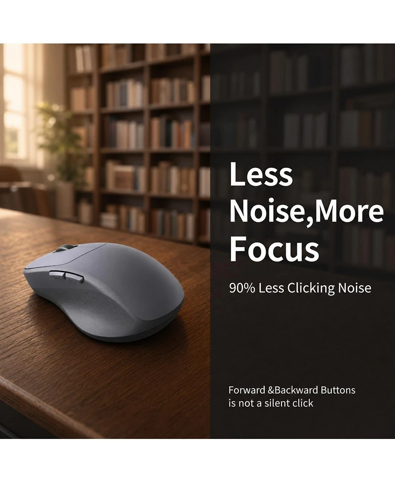 Lofree Wireless Quiet Ergonomic Mouse for Pc
