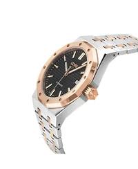 Gevril Men's Gotham Swiss Automatic Two tone Ss/Iprg Bracelet Watch