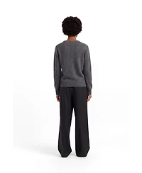 Chinti & Parker Women's Wool/Cashmere-Blend V-Neck Long-Sleeve Sweater