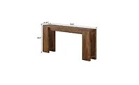 Slickblue 70.9" Farmhouse Wood Console Table for Sofa or Entryway