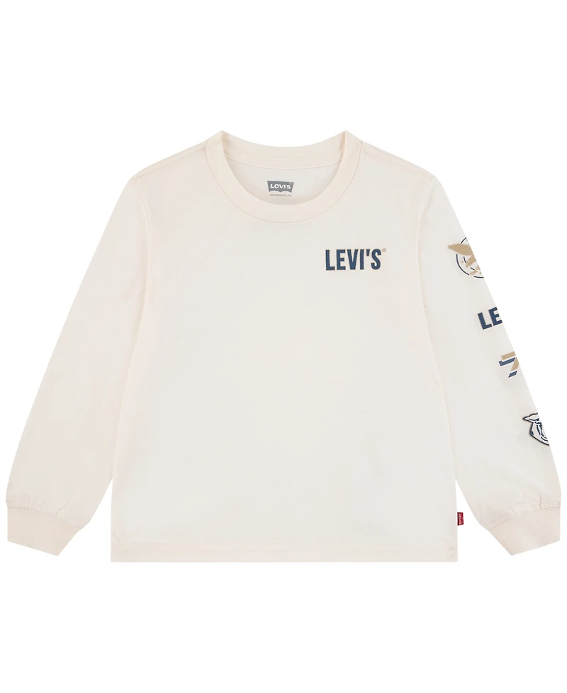 Levi's Boys' 2T-7 Collegiate Icons Long-Sleeve T-Shirt
