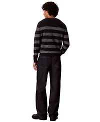 Calvin Klein Men's Space Stripe Crewneck Sweater