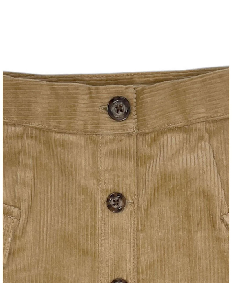 Hope & Henry Toddler Girls Organic Corduroy Button Front Skirt