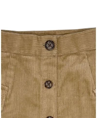 Hope & Henry Toddler Girls Organic Corduroy Button Front Skirt