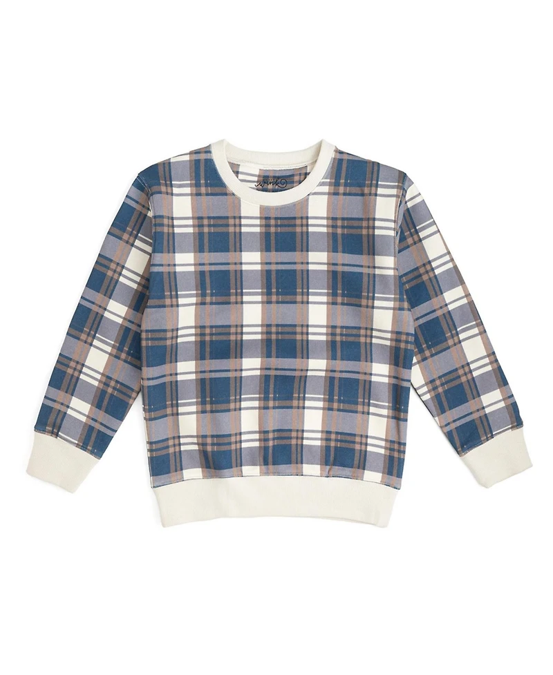 Sweet Wink Toddler Boys Plaid Sweatshirt