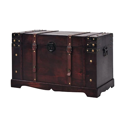 vidaXL Vintage Treasure Chest Wood 26.0x15.0x15.7