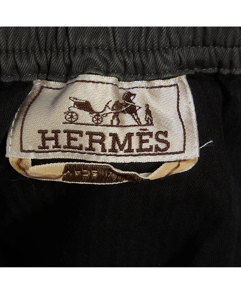 Pre-Owned Hermes Men's Cotton Gabardine Elastic Shorts
