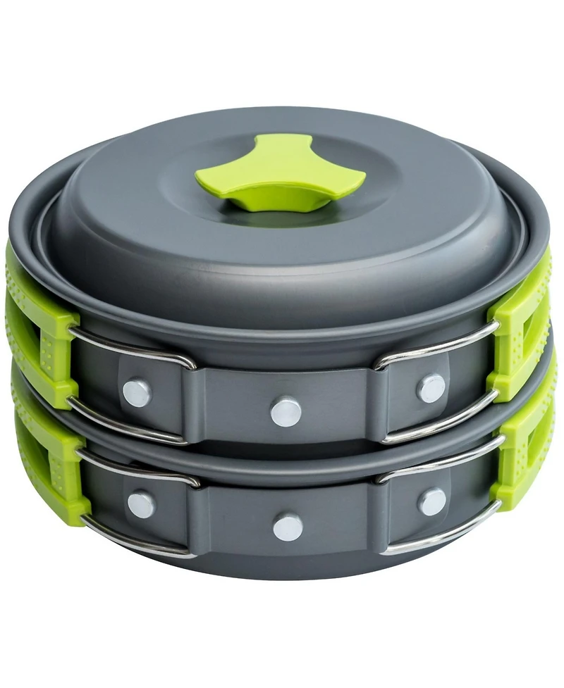 Piscifun All In One Camping Cookware Mess Kit Portable Outdoor Cooking Set For Backpacking Hiking