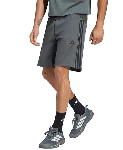 adidas Men's Workout Essentials Base 3-Stripes Shorts,9" Inseam