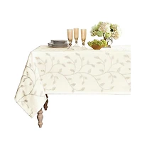 Kate Aurora Living Madison Floral Embroidered Fabric Tablecloth