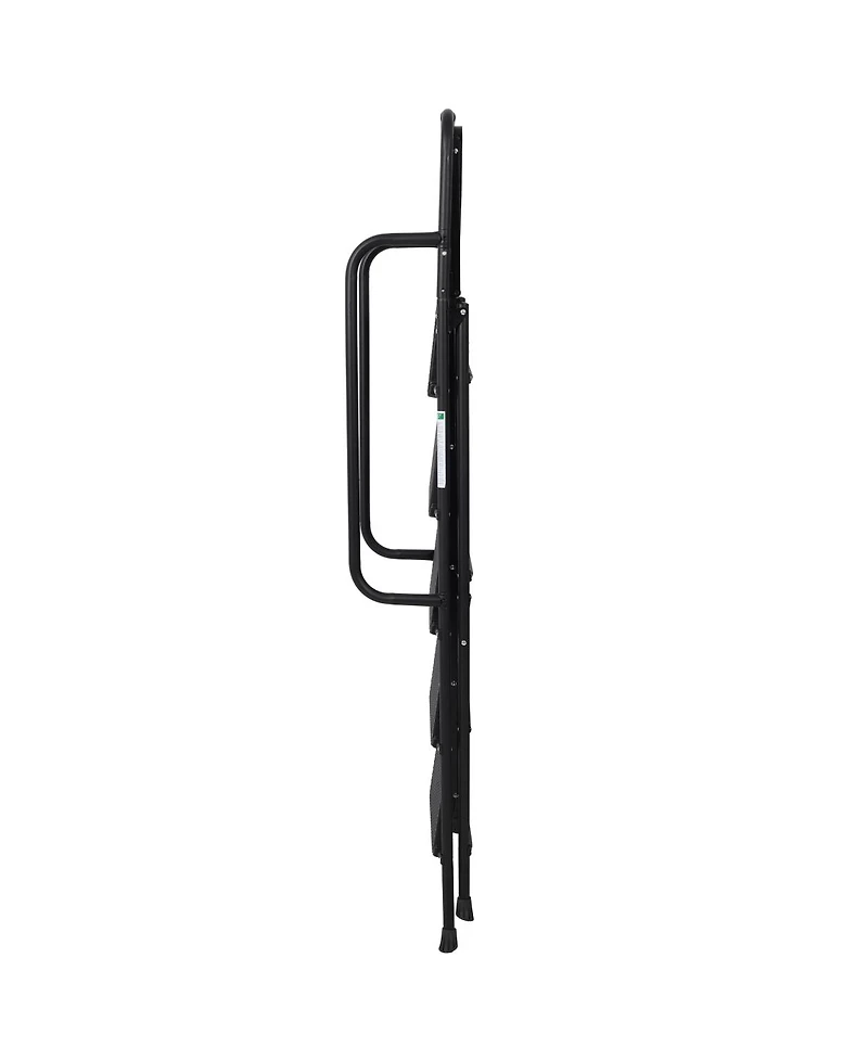 Streamdale Furniture 5 Step Folding Steel Ladder with Handrail and Anti-Slip Pedals 330 lbs