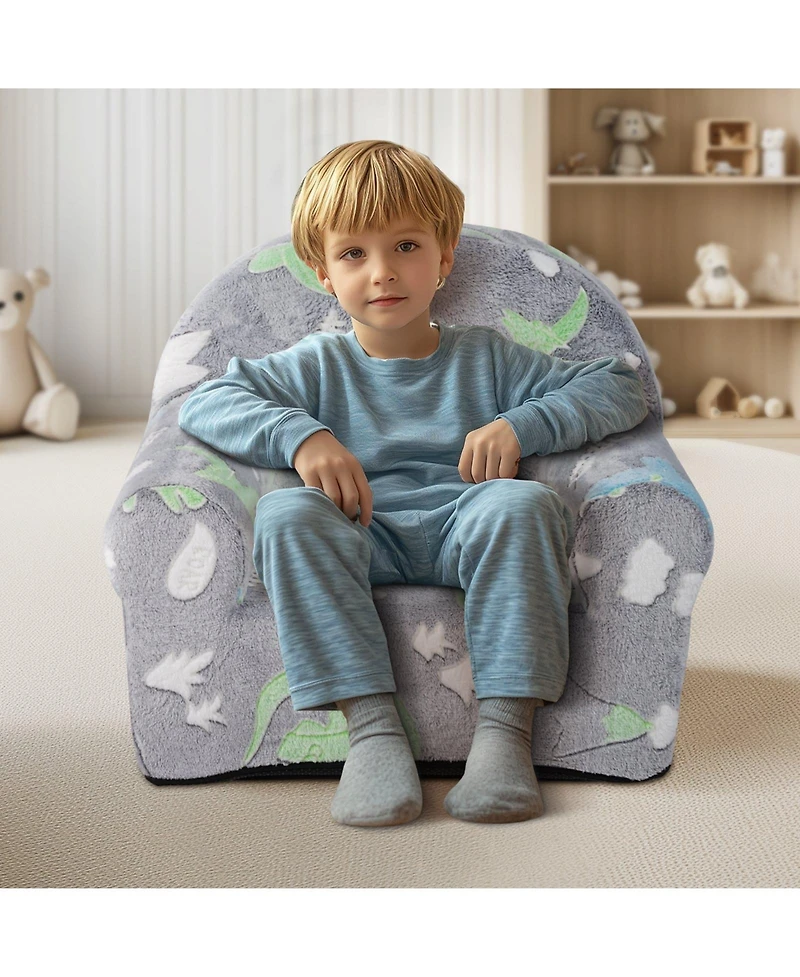 Slickblue Kids Armchair Sofa with Comfy Seat for Playroom and Bedroom