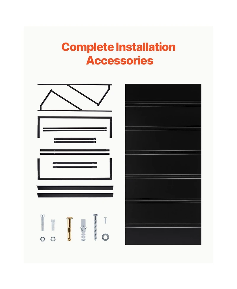 Vevor Window Awning Door Canopy 80x36 in Outdoor Steel Front Door Awnings Anti-Rust
