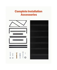 Vevor Window Awning Door Canopy 80x36 in Outdoor Steel Front Door Awnings Anti-Rust