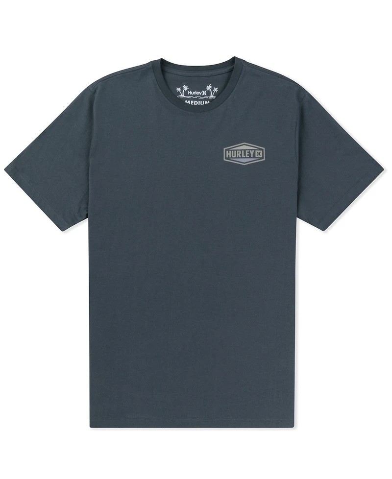 Hurley Men's Industry Artwork At Top Left Chest Regular-Fit T-Shirt