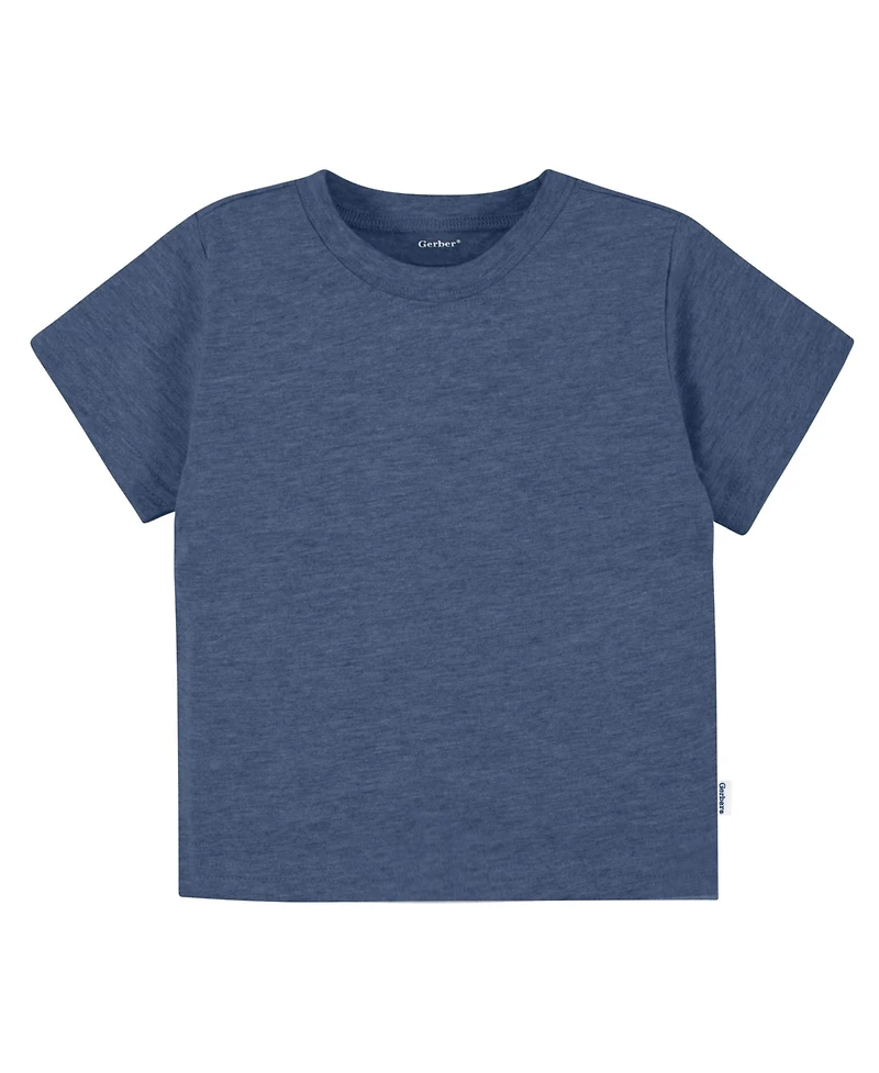 Gerber Toddler Boys' 2T- 5T 5-Pack Short Sleeve T-Shirts