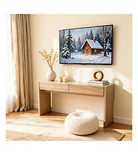 gaomon 63" Console Table with 3Drawers, Thickened Hallway Table with Large Storage, Entryway Sofa Table for Living Room