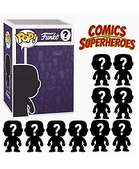 Funko Pop! Comics and Superheroes Blind Box 10-Piece Vinyl Figure Set, Ages 4+