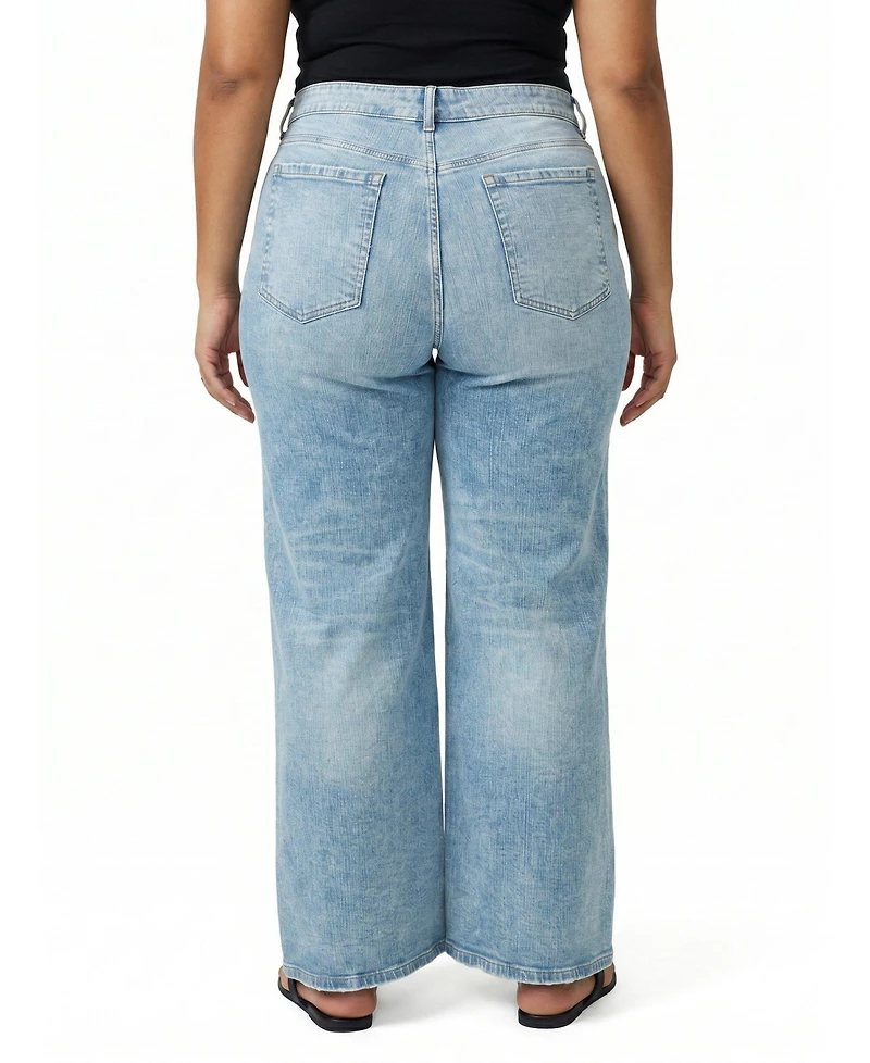 Torrid Women's Plus High-Rise Baggy Wide-Leg Jean