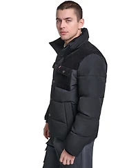 Levi's Men's Mixed-Media Puffer Jacket