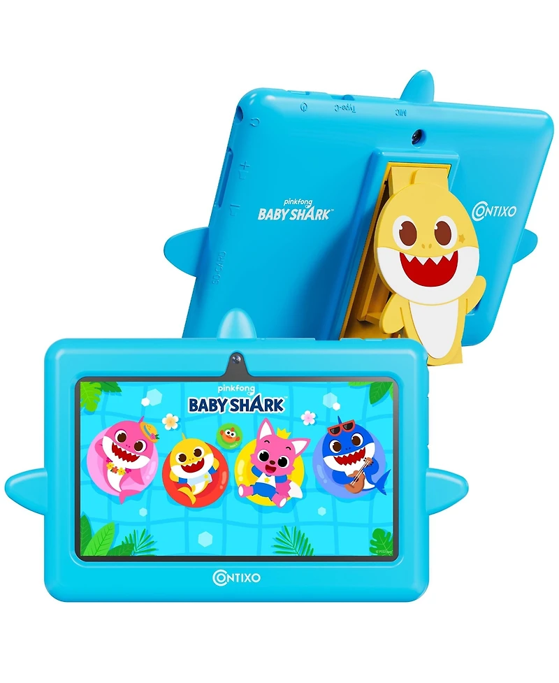 Contixo Pinkfong A8 Baby Shark 7-Inch Kids Tablet, 32GB, 8 Learning Apps and Parental Controls