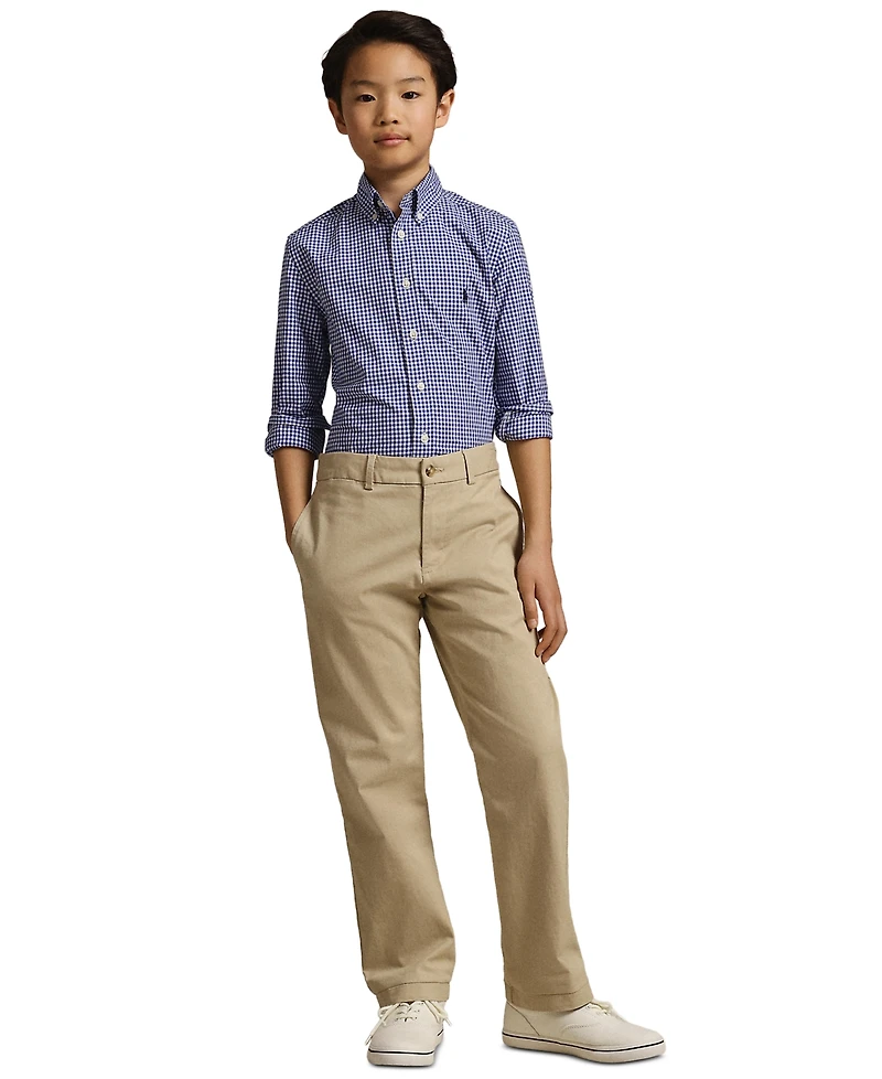 Polo Ralph Lauren Big Boys Gingham Cotton Poplin Shirt
