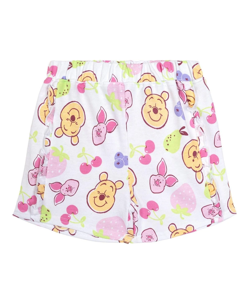 Winnie the Pooh Toddler Girls' 2-Piece T-Shirt and Shorts Set