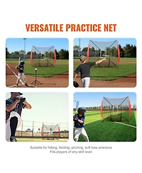 Hongge 7 x 7 ft Portable Baseball Softball Hitting Practice Net