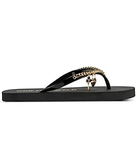 Karl Lagerfeld Paris Women's Zemira Flower Slip-On Flip Flops