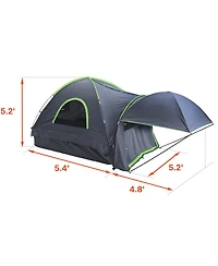 Hongge Pickup Truck Bed Tent for 5 to 5.2 Feet Beds with Expandable Awning Rainfly and Storage Bag