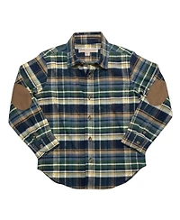 Hope & Henry Little and Big Boys' Xxs - Xl Organic Long Sleeve Flannel Shirt