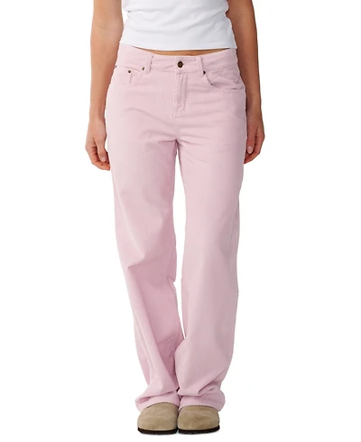 Rip Curl Women's Aggie Cord Relaxed Wide-Leg Corduroy Pants