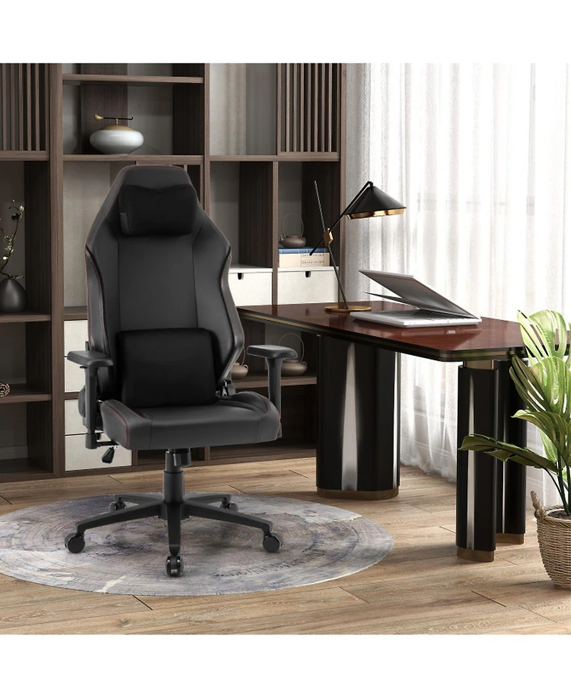 Sugift Ergonomic High Back Gaming Chair with Magnetic Headrest and Lumbar Pillow