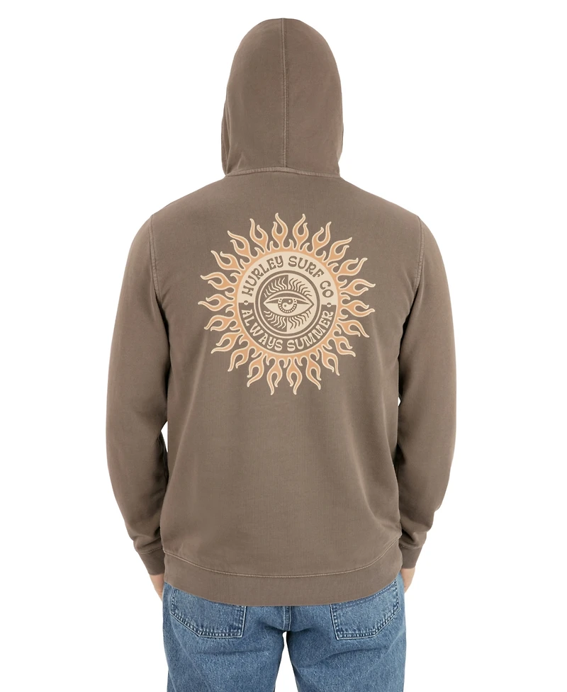 Hurley Men's Naturals Kangeroo Pocket Graphic Hoodie