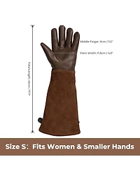 Xdovet Women's Garden Gloves Long Elbow Leather Breathable